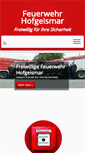 Mobile Screenshot of feuerwehr-hofgeismar.de
